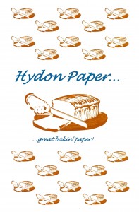 Example of printed greaseproof paper with registered print